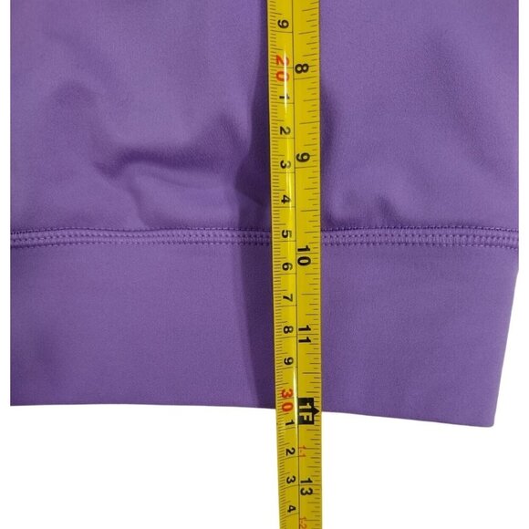 Purple Ruched Strap Sports Bra By Sincerely Jules Active, Size L. - Picture 8 of 9